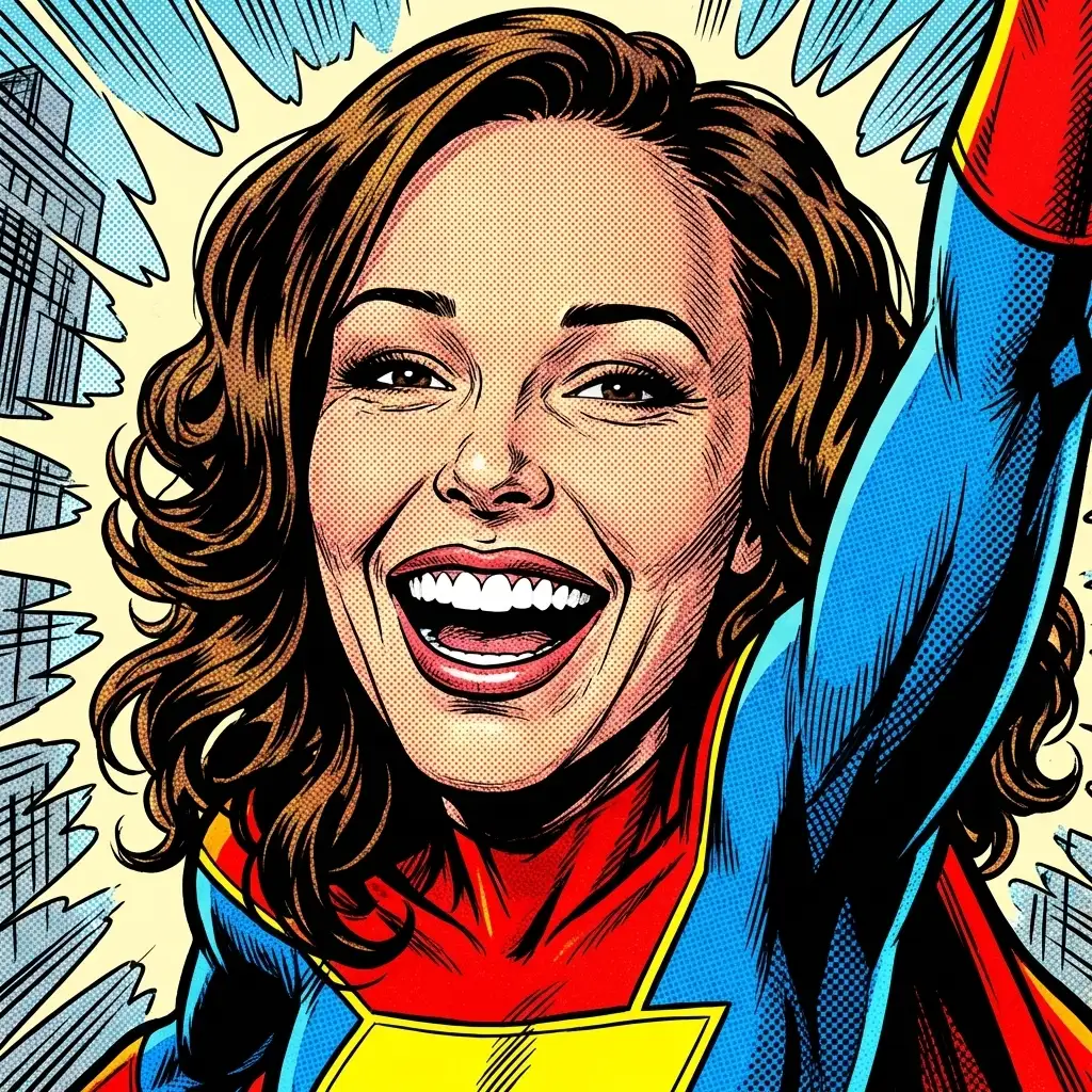 Comic Book Hero after